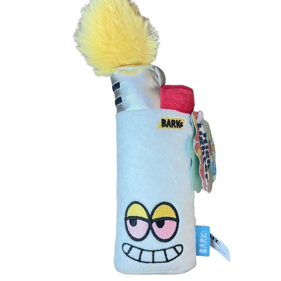 Bark HighLighter Dog chew Toy 420 collection plush Medium large squeaker NWOT - Picture 1 of 3